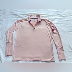 Women’s Nike Dry fit running sweatshirt size M in pink.